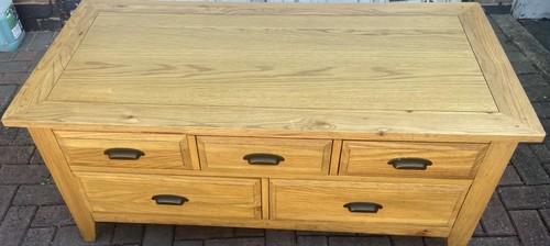 Solid oak coffee - oak, table