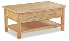 Light Oak Storage Coffee Table
