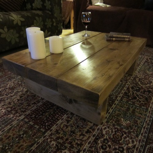 Coffee table rustic extra - coffee,