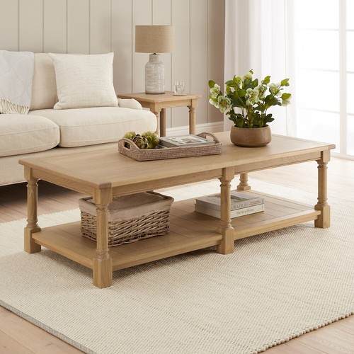 Oak coffee table rectangle - coffee,