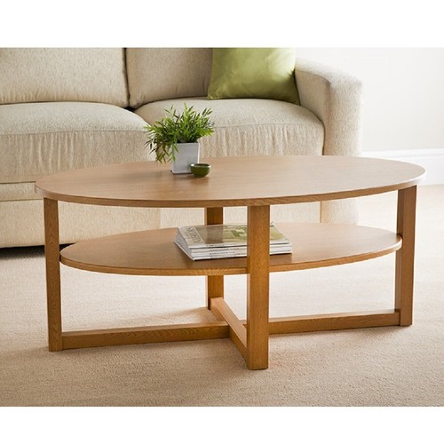 Mdf wood oak finish oval - mdf,
